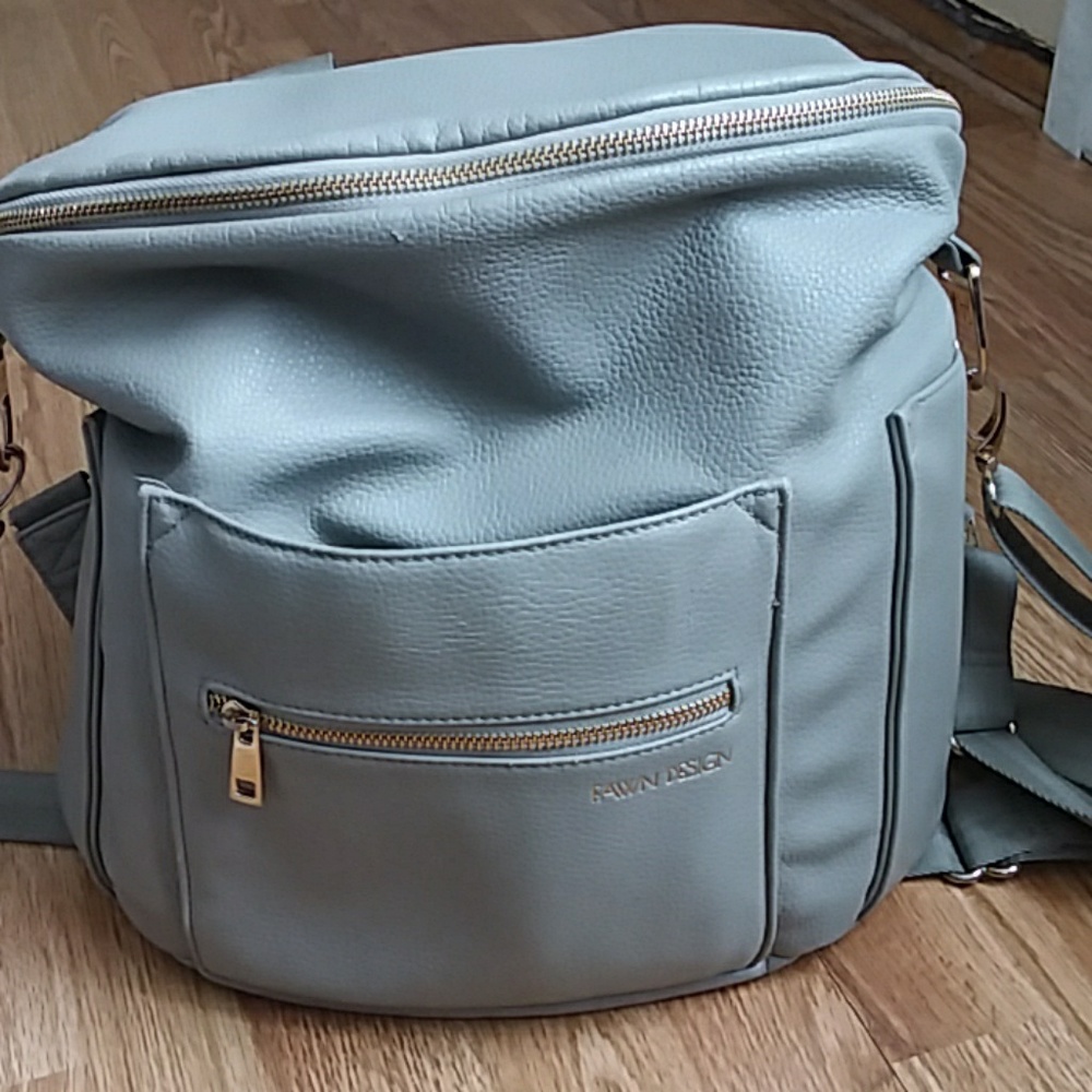 Gray Fawn Design Diaper Bag